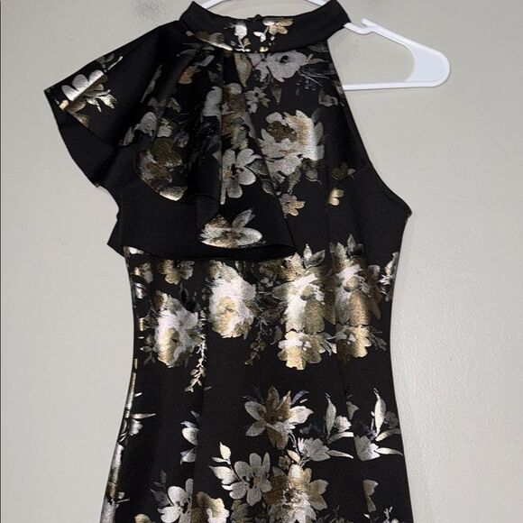 Henry + Martin Dresses & Skirts - Black and Gold One Shoulder Bodycon Dress